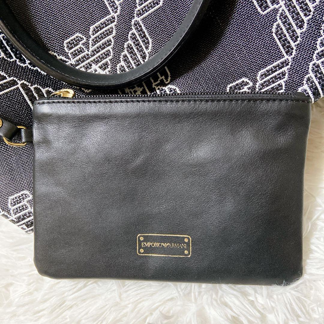 うさぎ ⭐️エンポリオアルマーニ　トートバッグ　A4サイズ 総柄　ロゴ