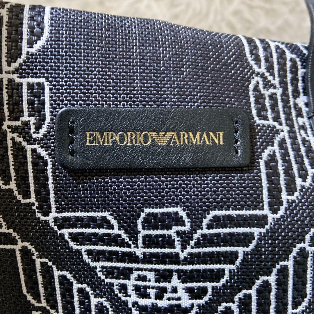 うさぎ ⭐️エンポリオアルマーニ　トートバッグ　A4サイズ 総柄　ロゴ