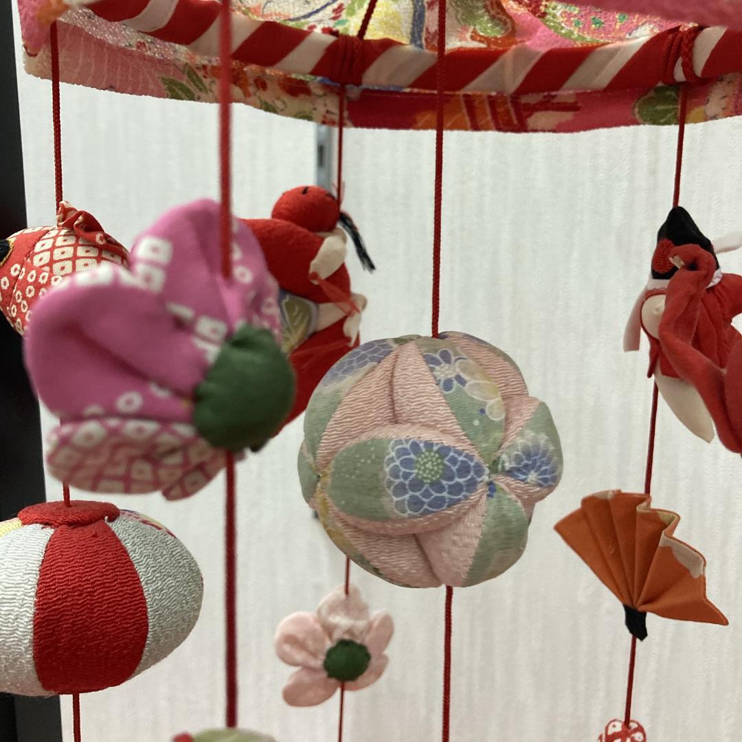 No.6 飾り台付き　高さ71㎝　3月つるし雛　吊るし雛飾り　雛祭り吊るし飾り