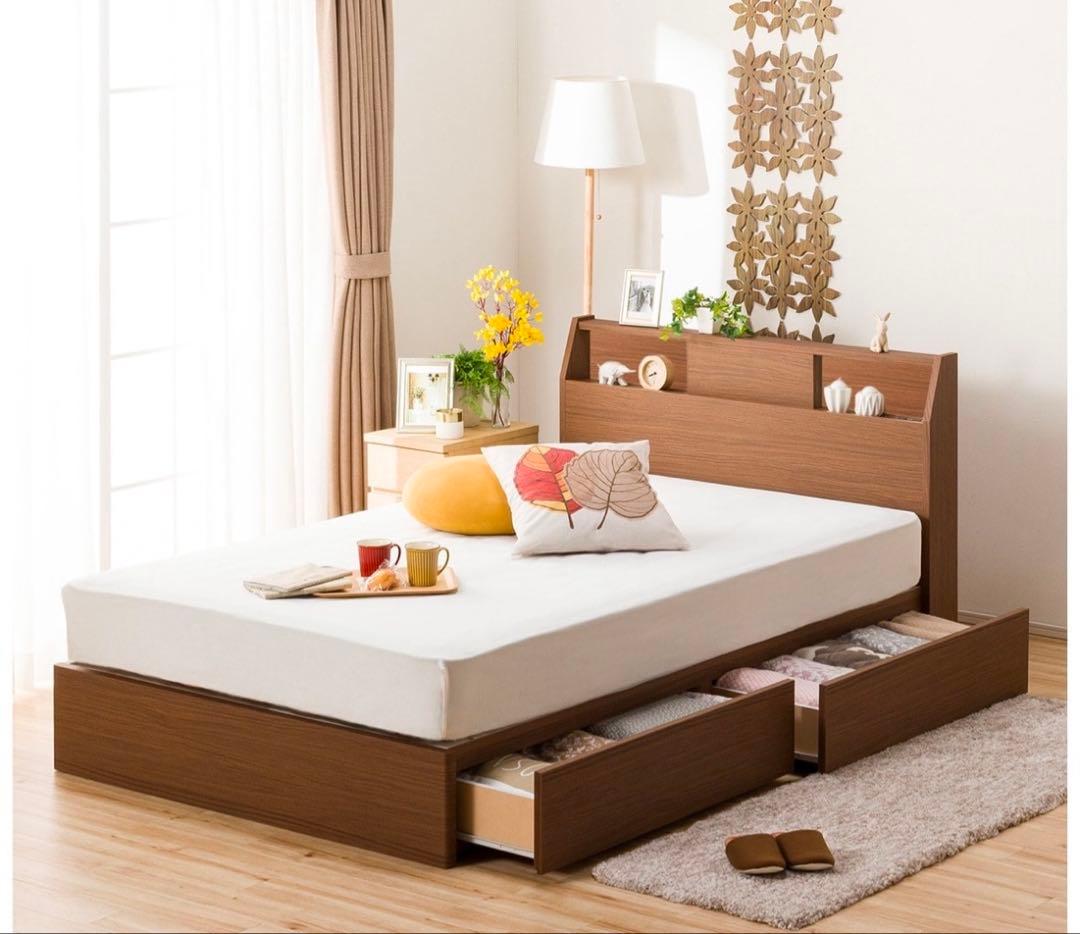 【sh】ニトリ　セミダブルベッドフレーム