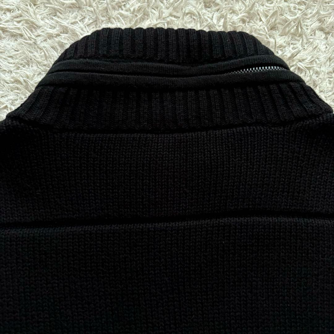 ★希少 Lサイズ★ ARMANI EXCHANGE ドライバーズニット 黒