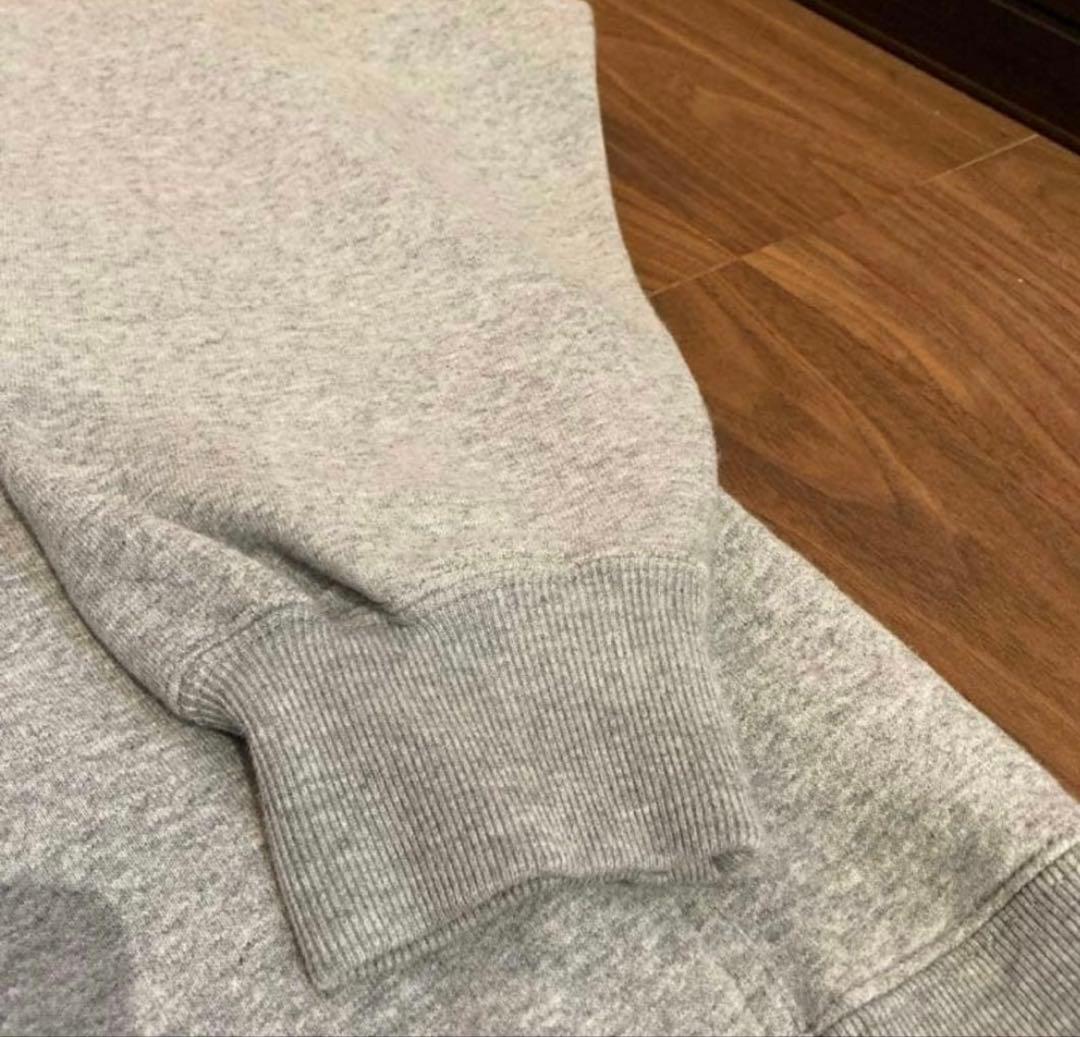 Blackeyepatch Lサイズ　家紋ロゴが特徴のグレーのフード付きパーカー