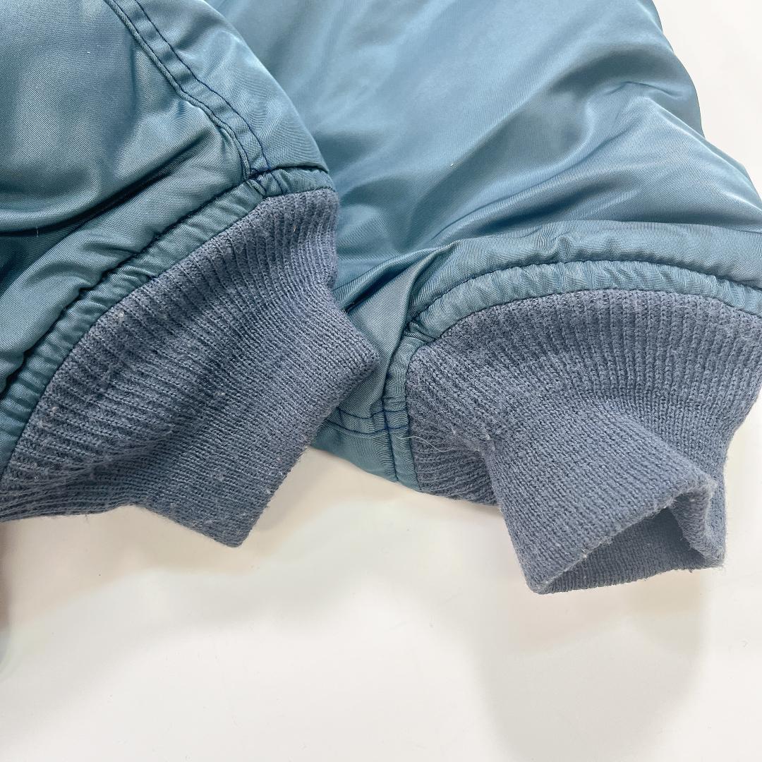 AVIREX MA-1 フライトジャケット バックロゴ L USA製 ブルー