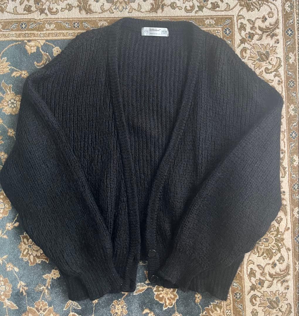 ユーロ　90s ヴィンテージ　st michael モヘア　カーディガン　毛足長