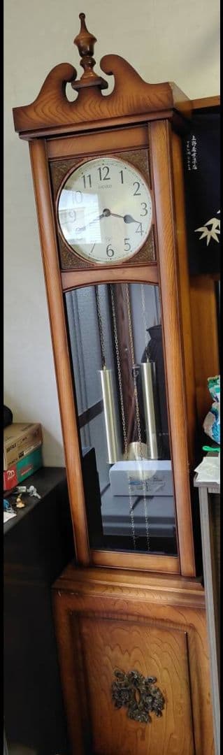 SEIKO大型柱時計 木製 アンティーク