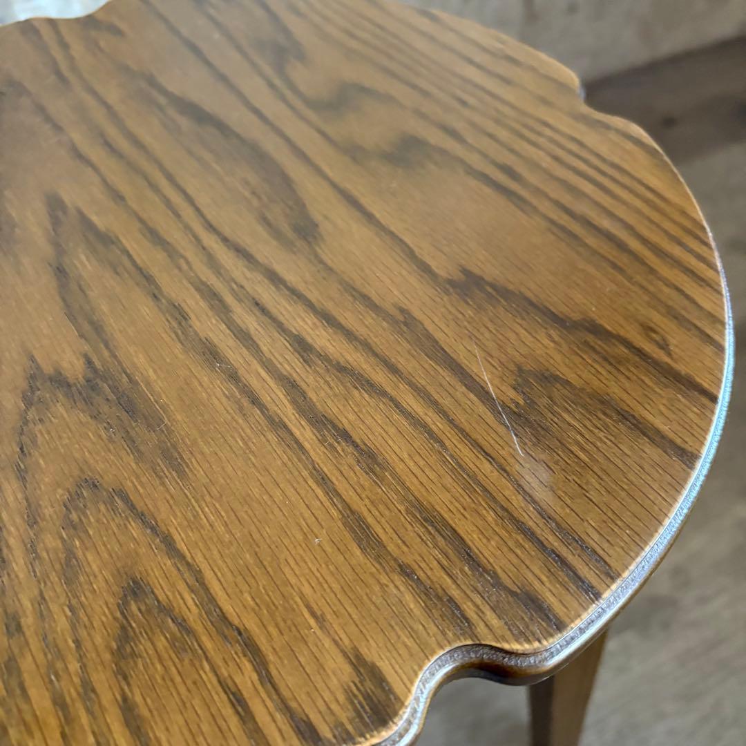 パリの雑貨屋　オーク材　ラウンドスツール