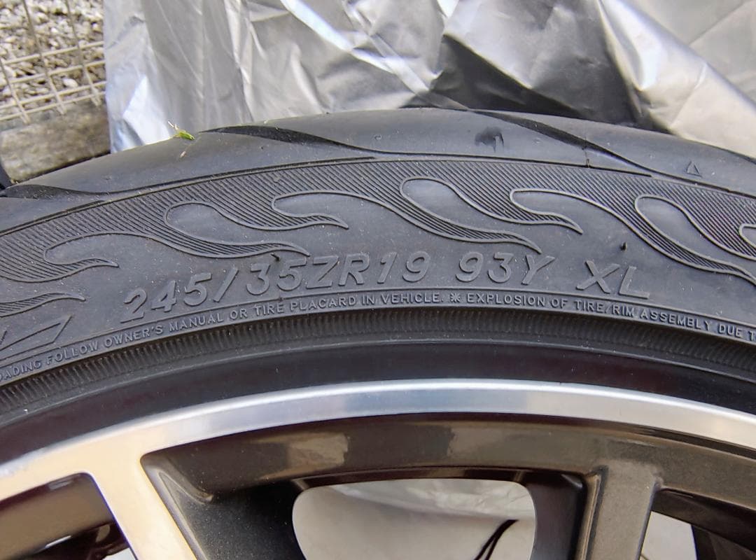 FINALIST　ファイナリスト ５９５EVO 245/35R19 ４本 バリ山