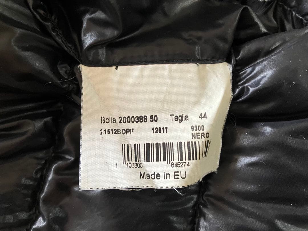 ヘルノHERNO 黒 ダウンコート44