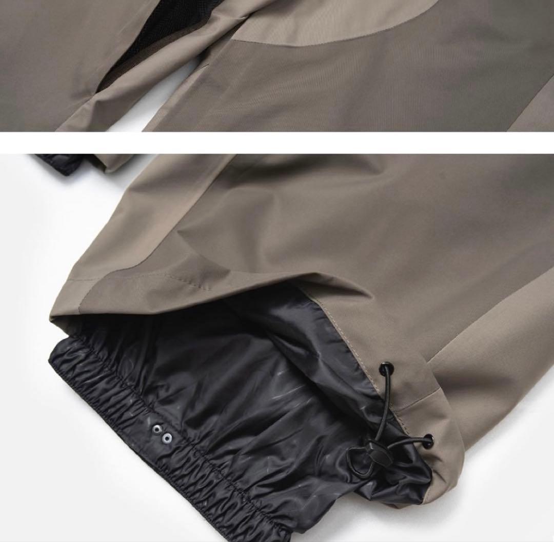 hellow スノーボード　ウェア　パンツ　ワイドパンツ　グレー　ブラウン