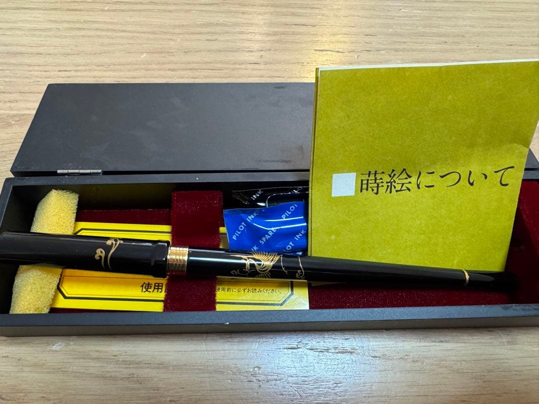 極美品 PILOT 蒔絵 國光会 万年筆 デスクペン 14K 585 M