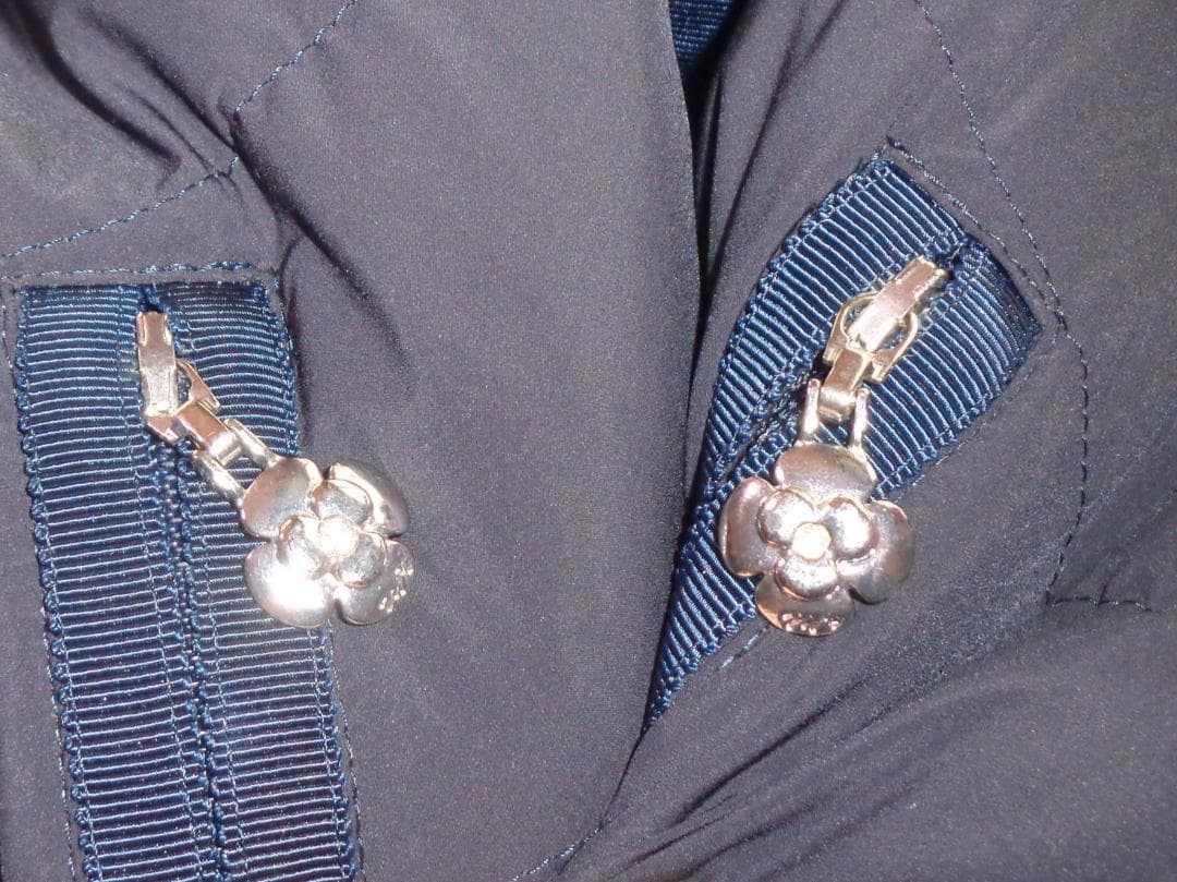 M’S GRACY エムズグレイシー ロングダウンコート 40紺 レッキスファー