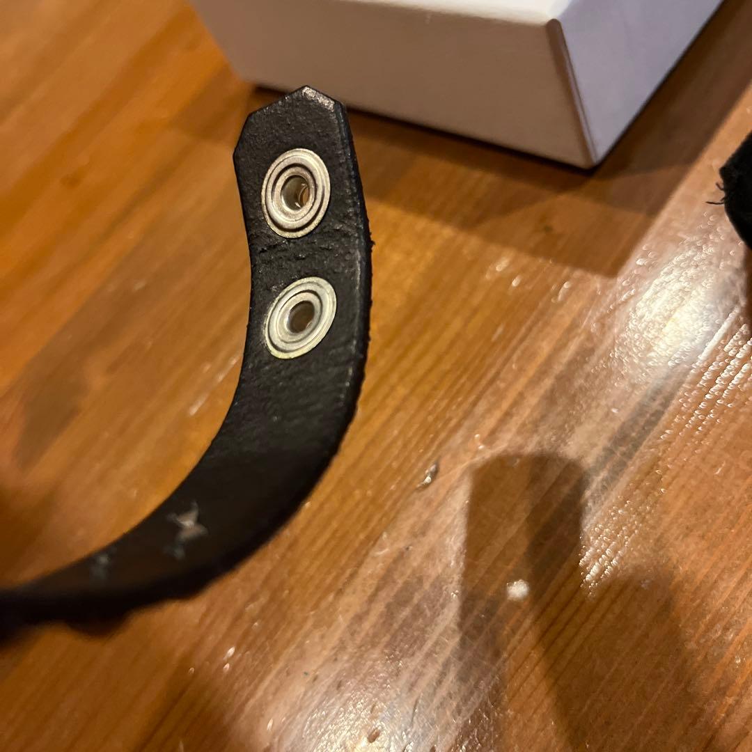 CALEE スタッズレザーバングル