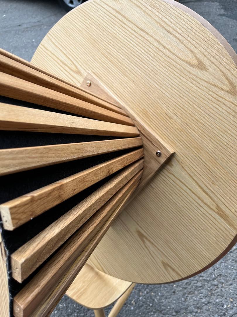 cracker 専用LOWYA ロウヤ 円形センターテーブル 木目調 幅120