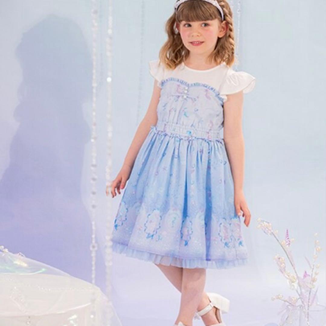 メゾピアノ シェル柄ワンピース　130