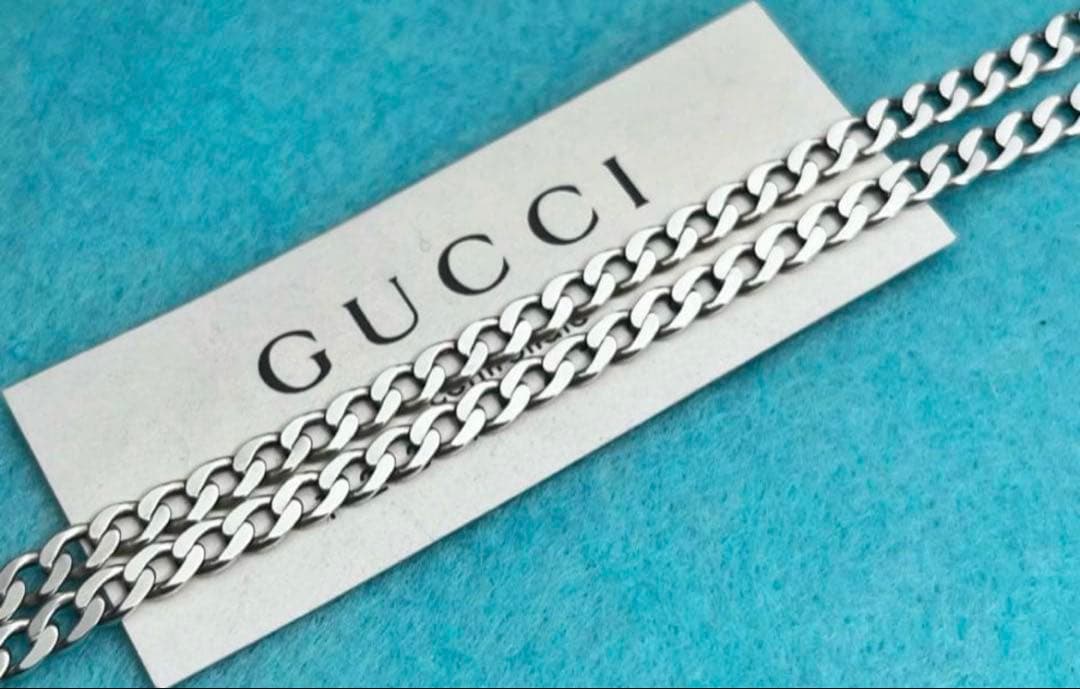 GUCCI シルバー チェーンネックレス 約45cm