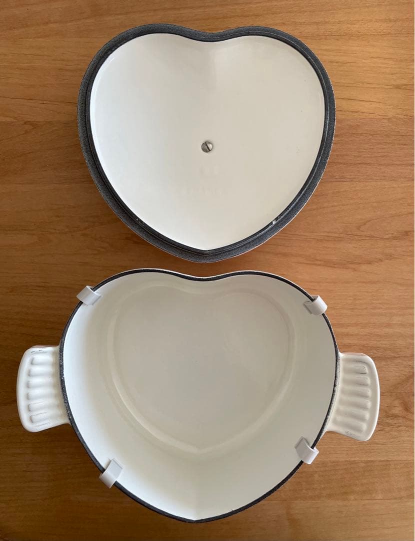 ルクルーゼ ココットダムール ハート パウダーピンク