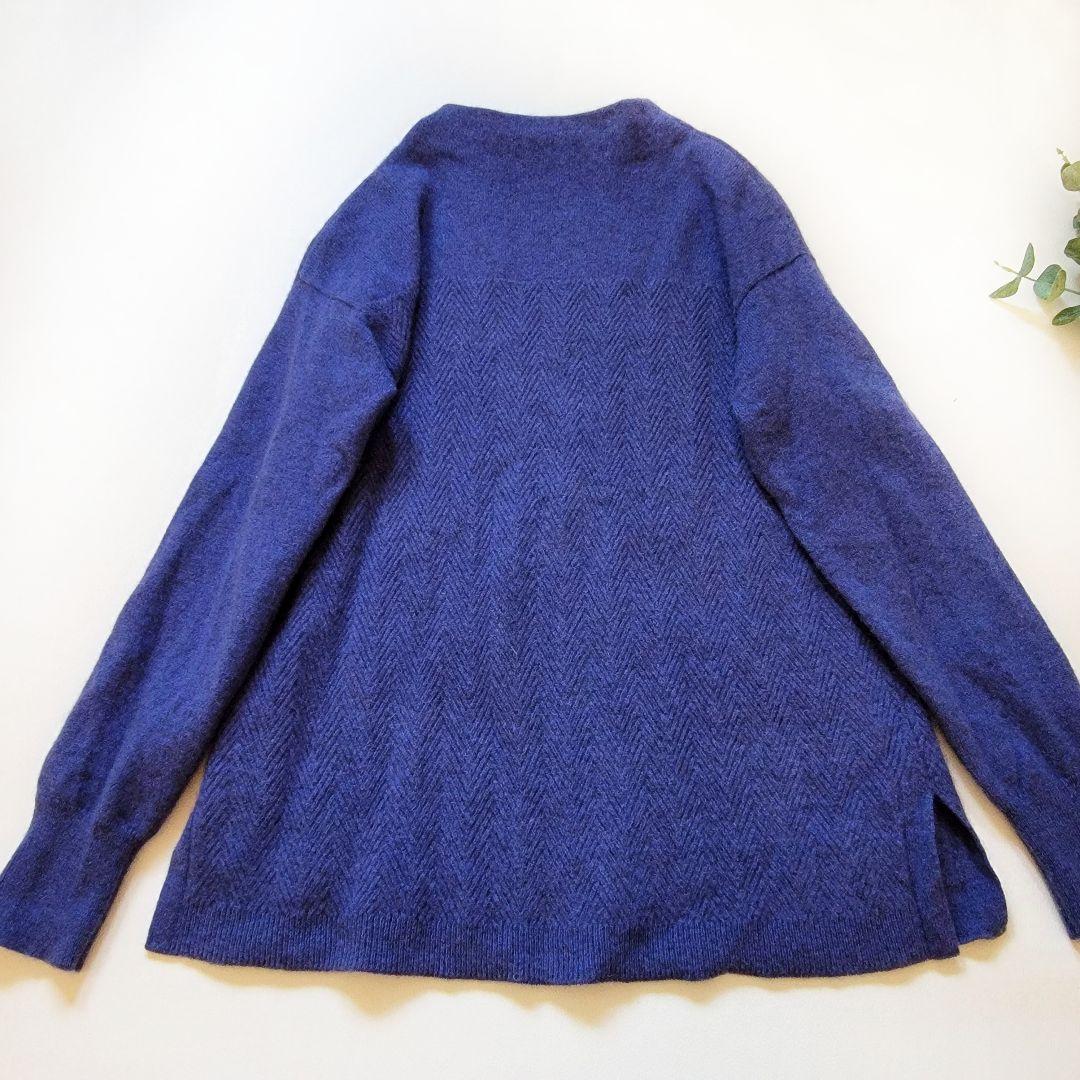 ネイチャーズ●高級ヤク100%♪ミックスカラーが素敵なヘリンボーン柄編みニット