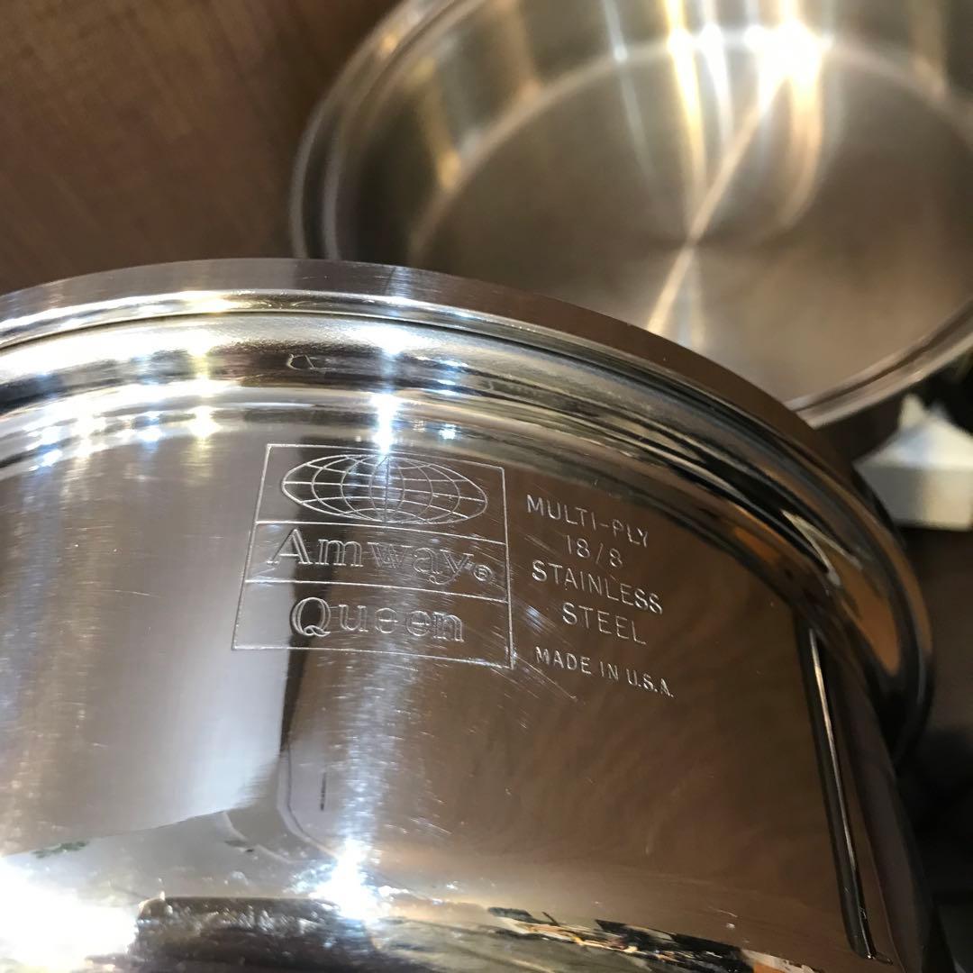 Amway 蓋付き　片手鍋　２個SET