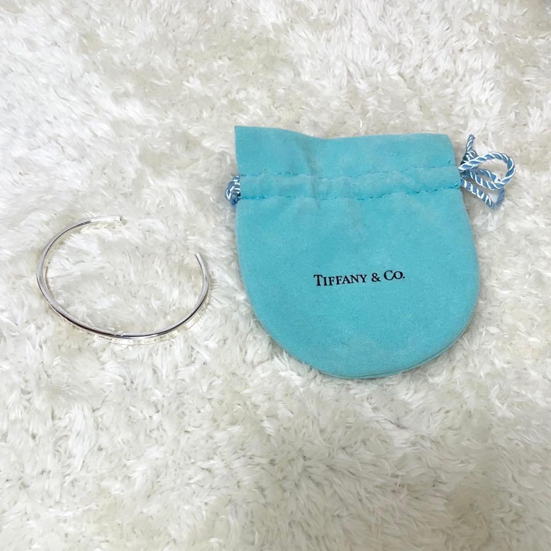 【極美品】ティファニー　ナロー1837 カフバングル　925 巾着袋付属