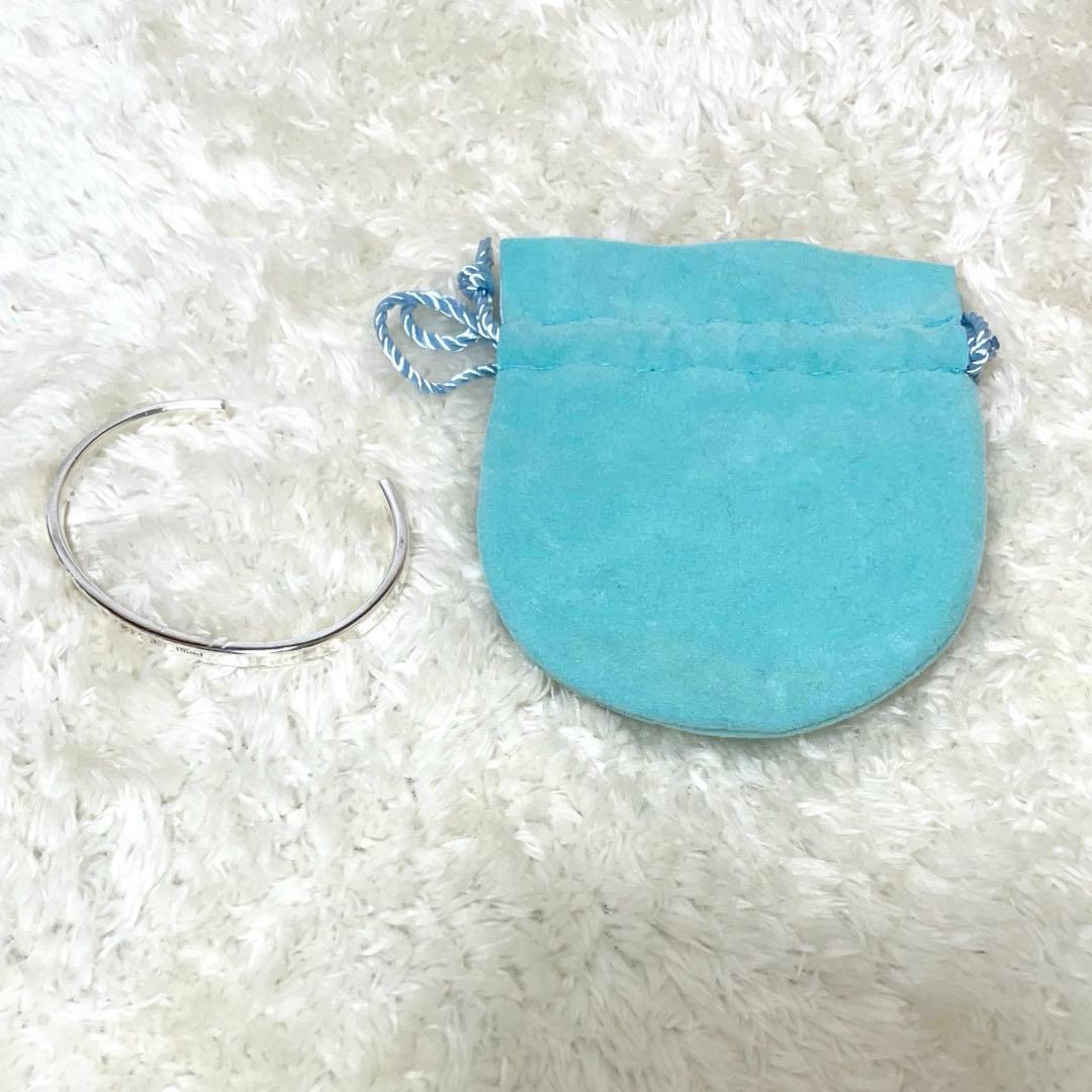 【極美品】ティファニー　ナロー1837 カフバングル　925 巾着袋付属