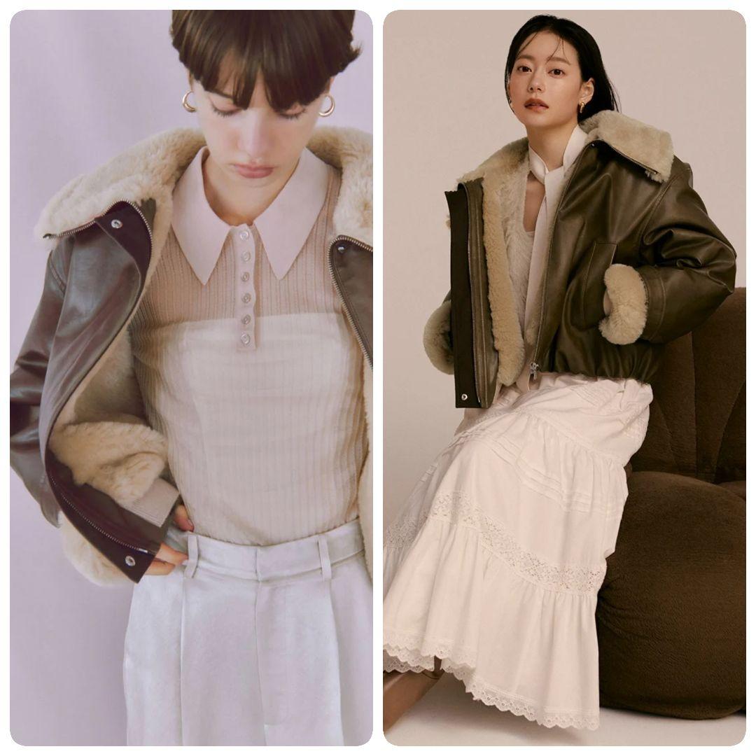 SNIDEL スナイデル バリエボンバージャケット サイズ0 BRW ブラウン