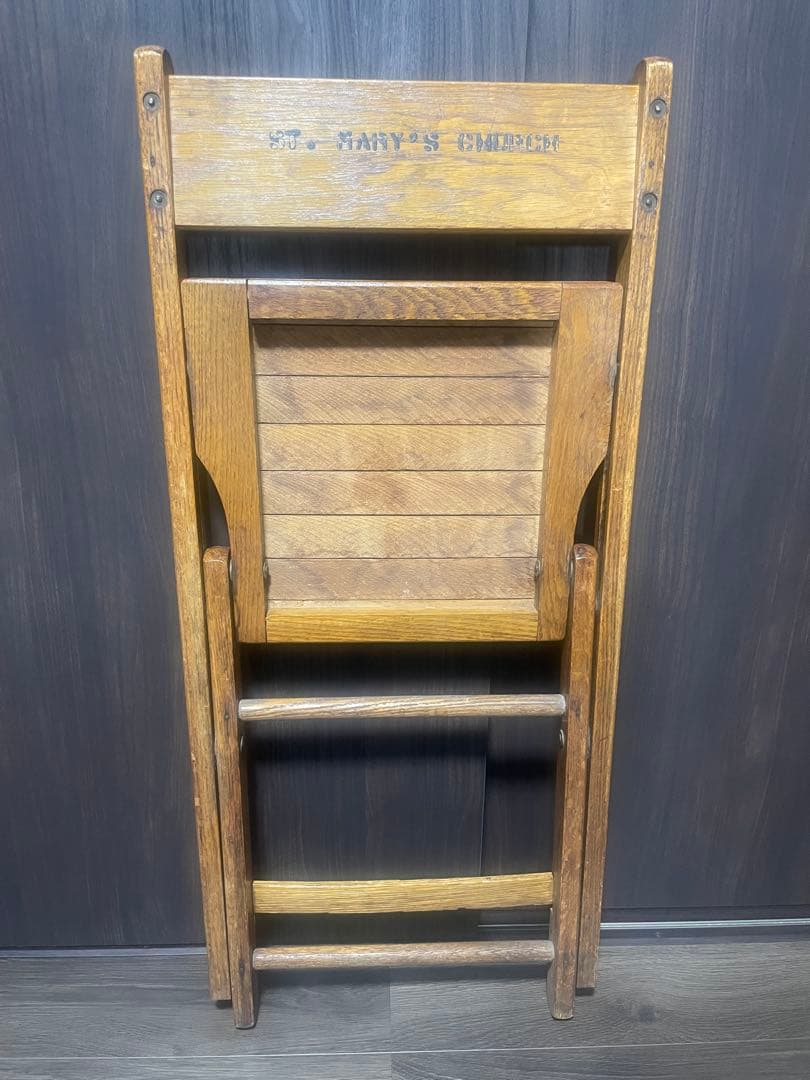 ビンテージ　チャーチチェア　カフェチェア　アンティーク