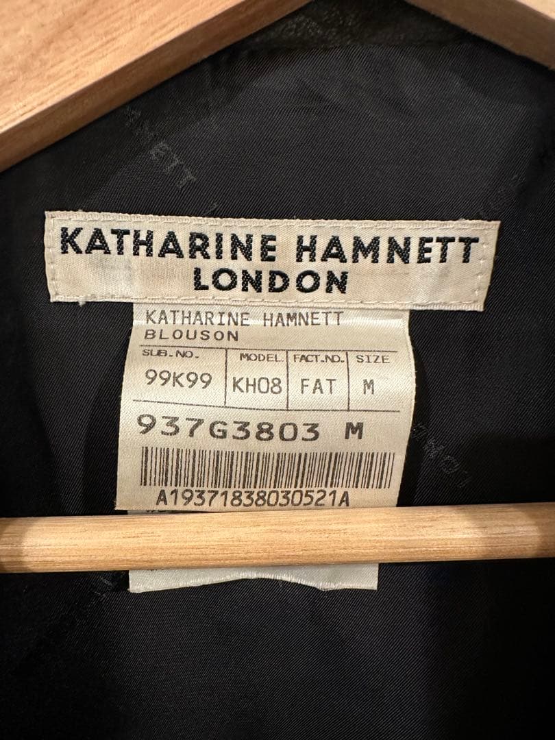 【稀少】キャサリンハムネット　アーカイブレザーライダース　フェード00s 黒