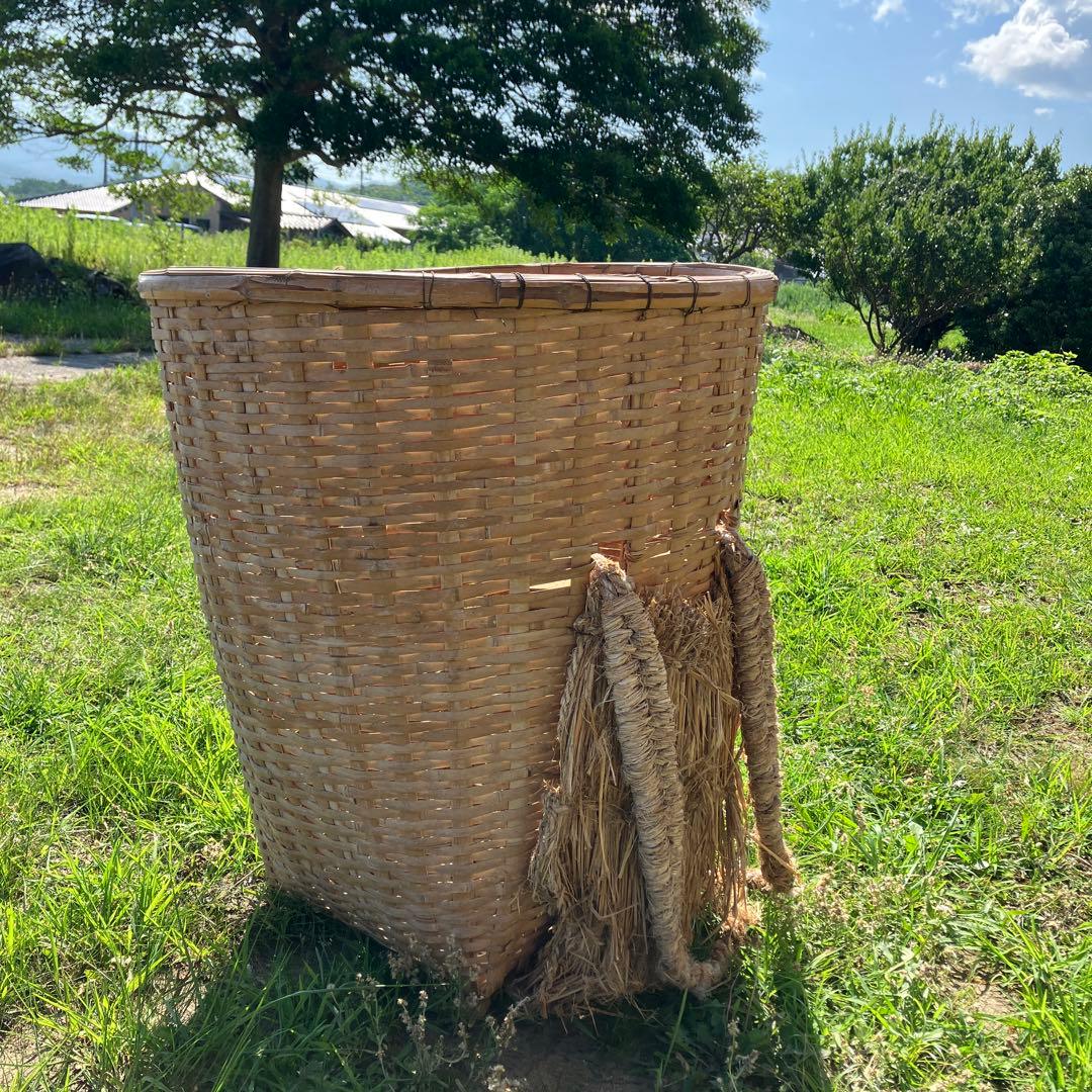 特大背負い籠　古道具　古民具　骨董　背負いカゴ　昭和レトロ　アンティーク