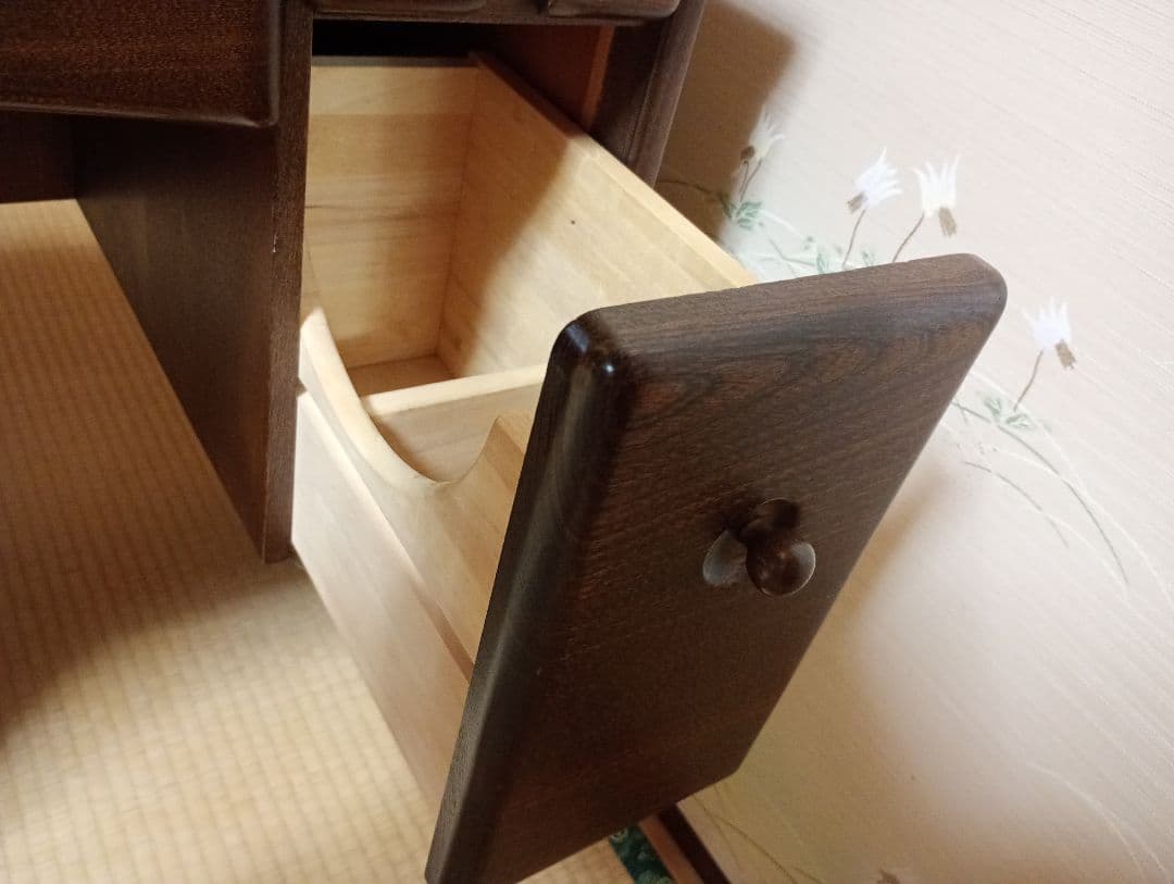 【中古品】木製ドレッサー・鏡台 　椅子同時購入必須