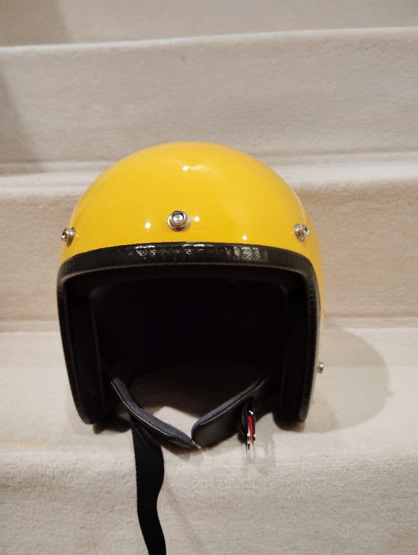 スモール ジェットヘルメットイエロー【フリーサイズ】57-60cm レトロ