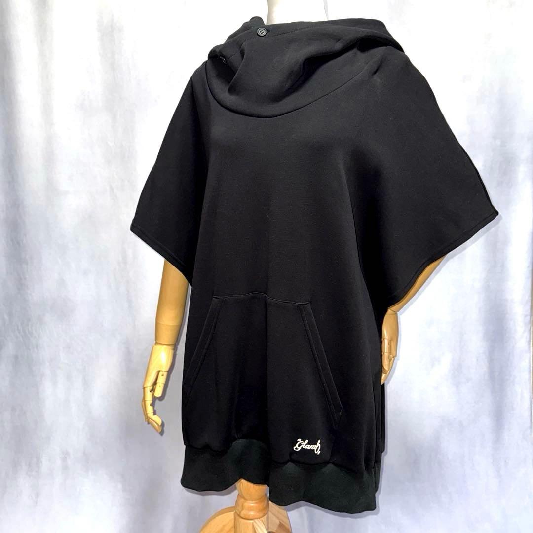 【美品】✨glambグラムNo Sleeve Hoodie/ノースリーブフーディ