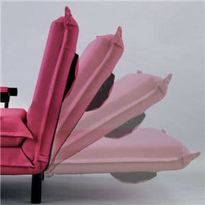 省スペース ソファーベッド 【同色クッション1個付き 幅103cm ネイビー】