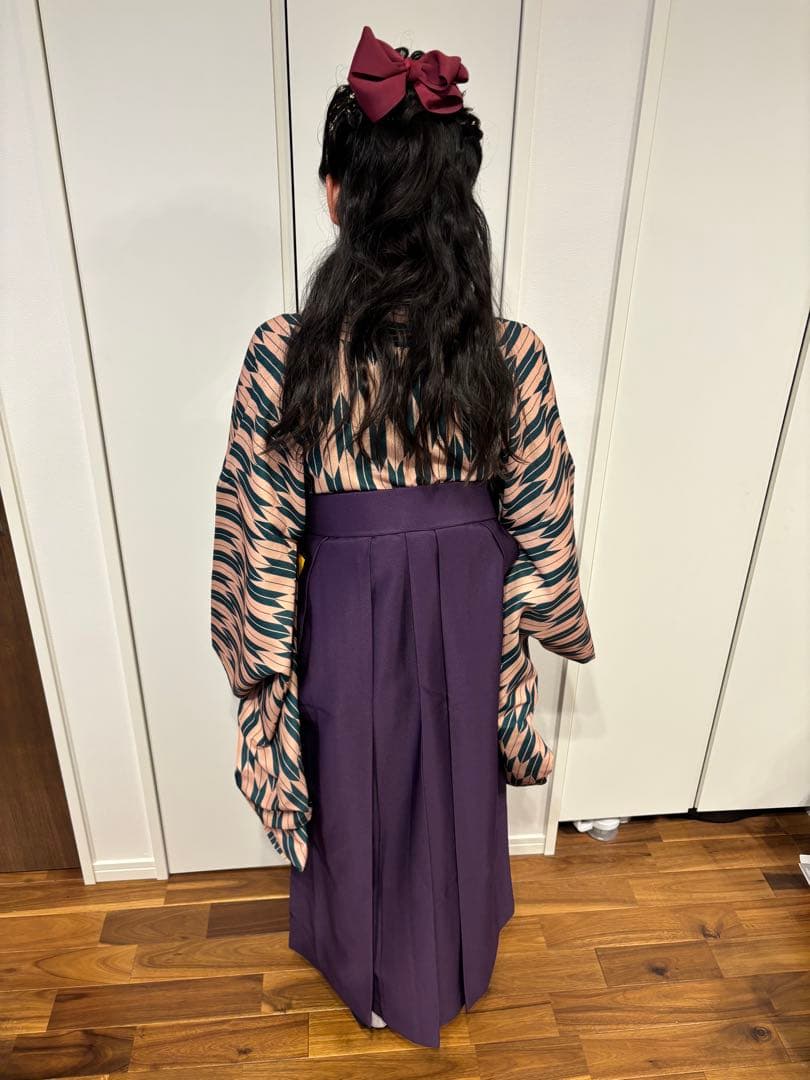 レトロ袴４点セット　足袋　草履　リボン　計7点