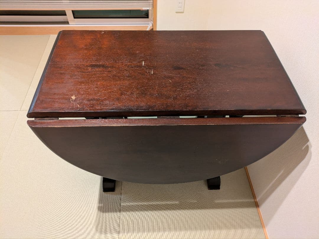 松本民芸家具 バタフライテーブル 折りたたみ式 ダイニングテーブル ※椅子は別売