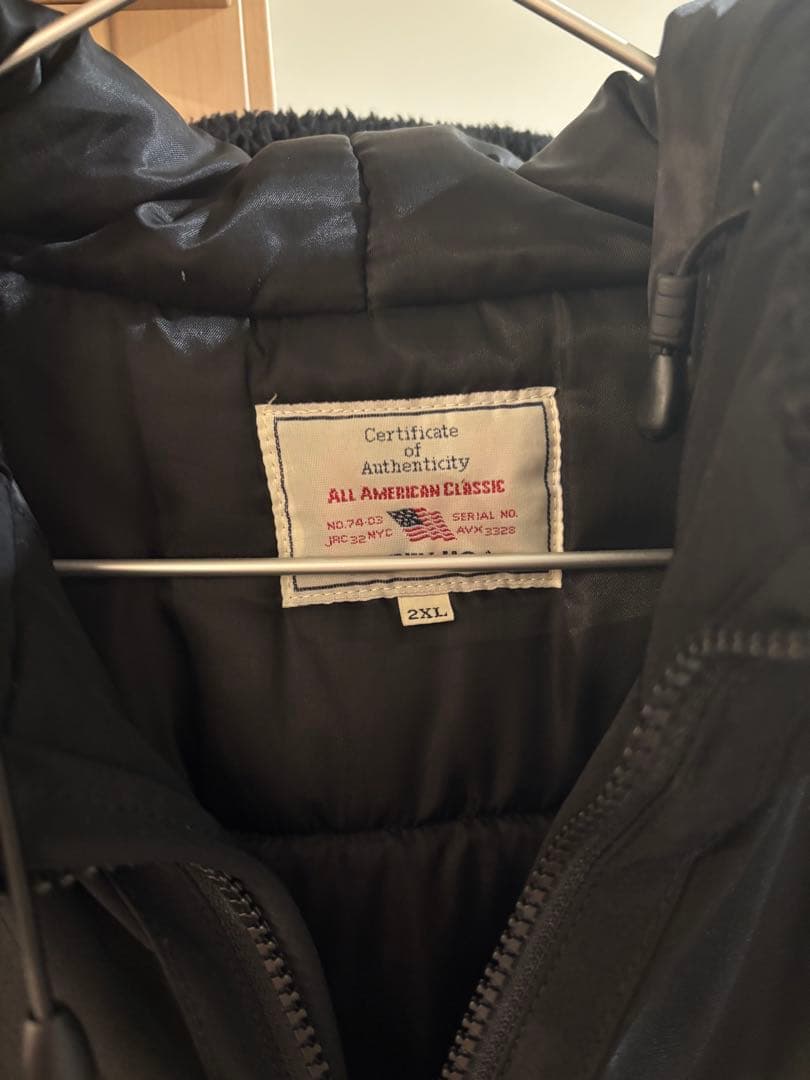 最安値！AVIREX B-3フード中綿フライトジャケット SIZE 2XL