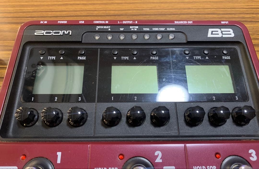 ZOOM B3 ベース用マルチエフェクター　ACアダプター付き