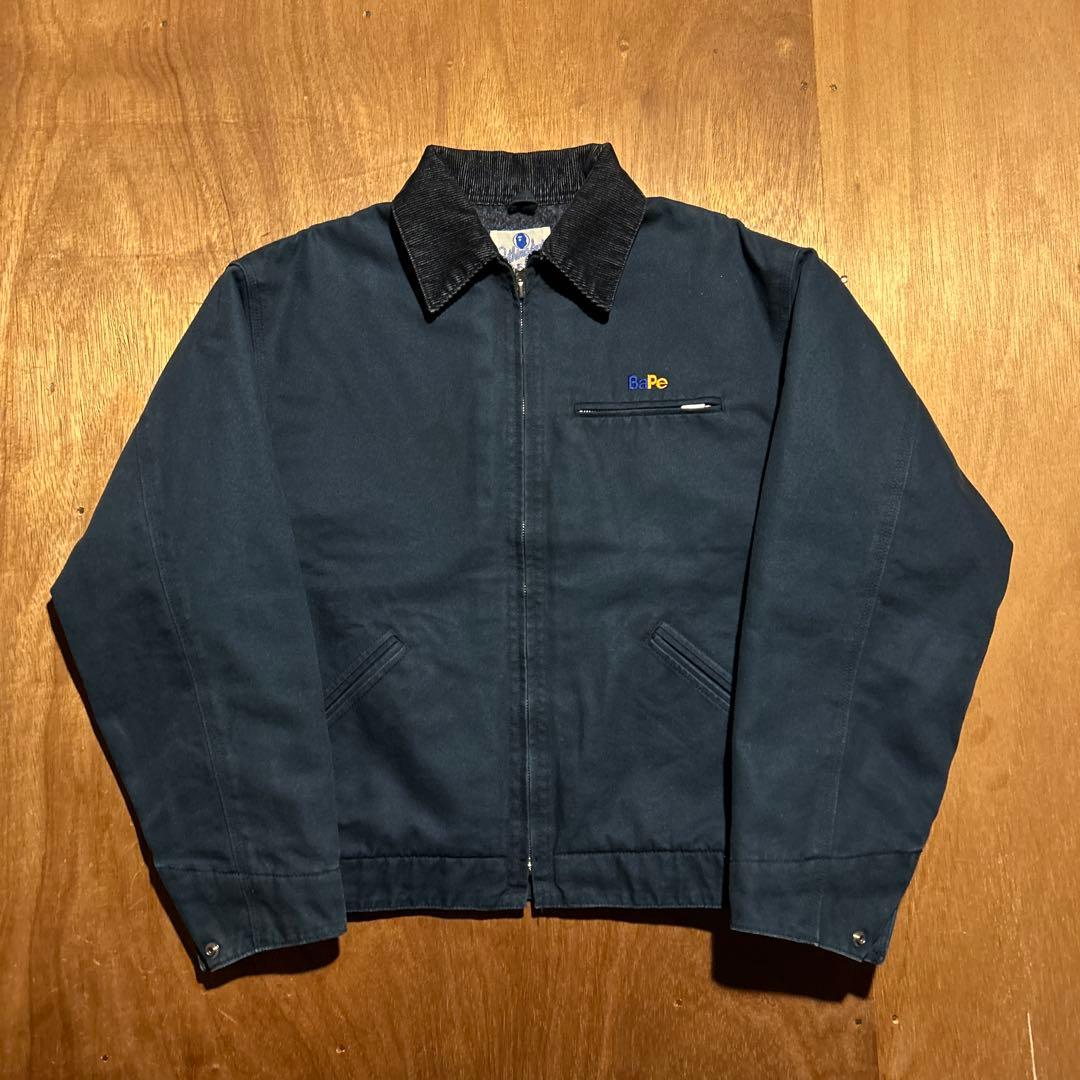 A BATHING APE デトロイトジャケット 日本製 ネイビー XS