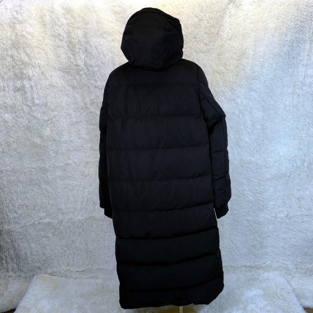 【新品タグ付き✨】ZARA　ザラ　ロング　ダウンコート　フード付　防風　防水　黒