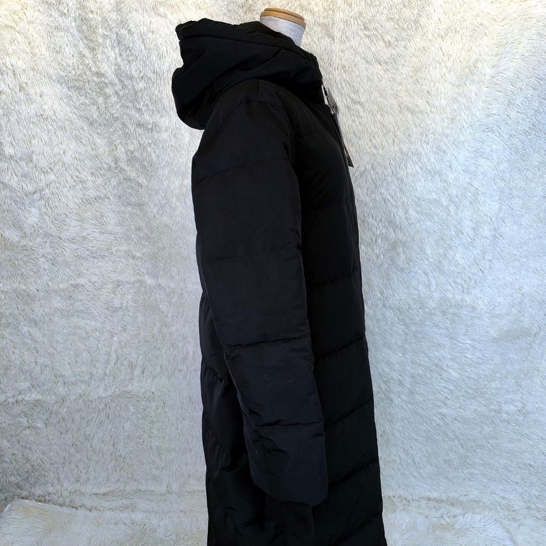 【新品タグ付き✨】ZARA　ザラ　ロング　ダウンコート　フード付　防風　防水　黒