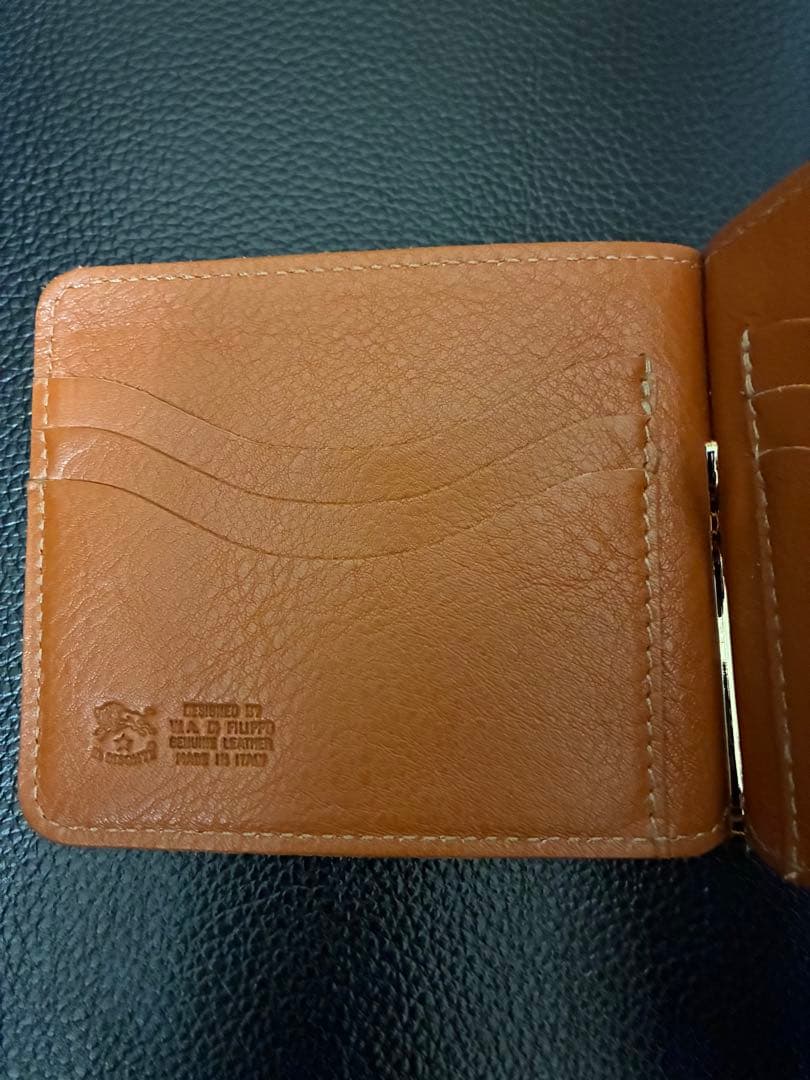 イルビゾンテ レザー マネークリップ 財布 札入れ　カードケース付き