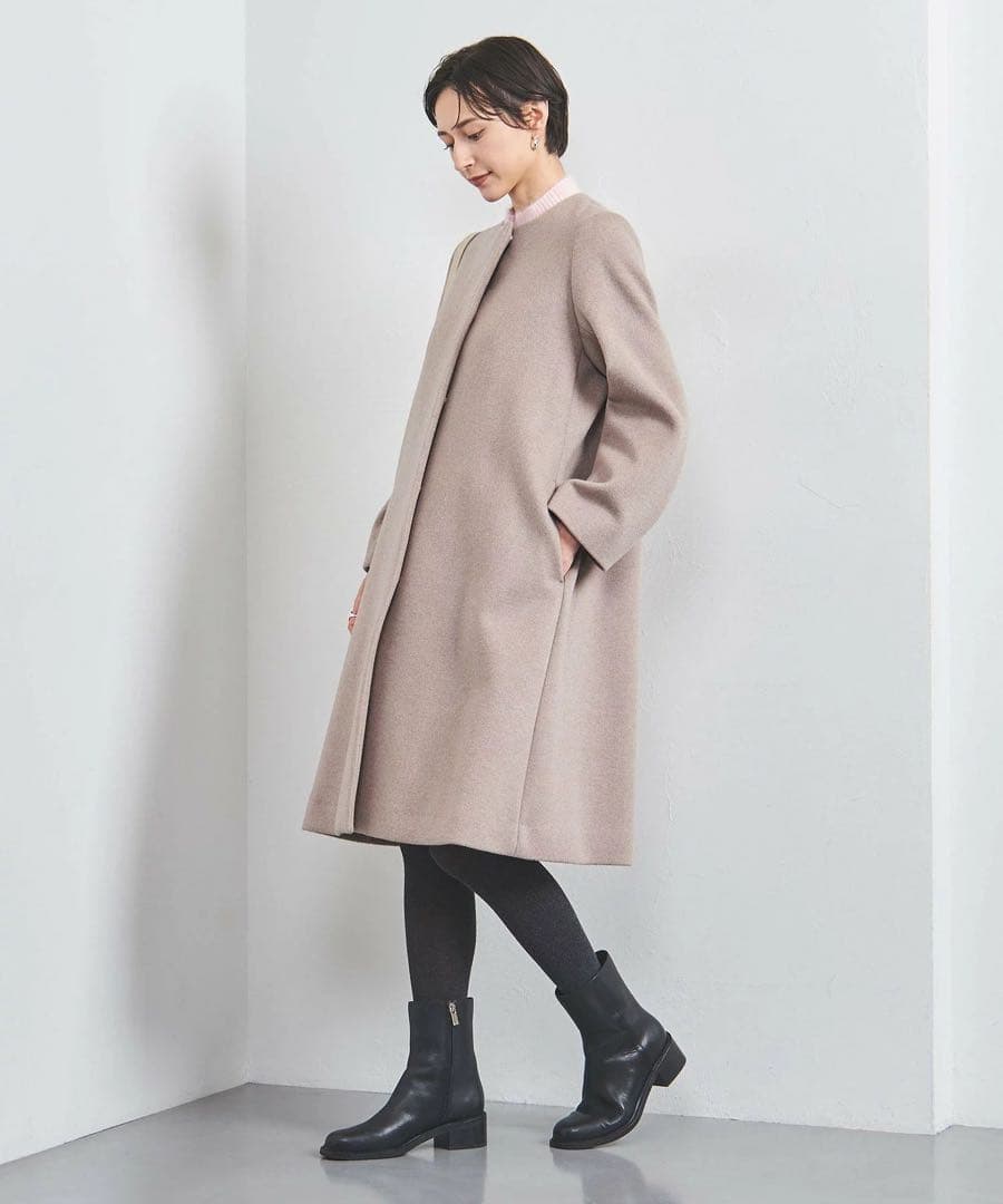 新品未使用　ユナイテッドアローズ Aライン ミドル コート ウール　34