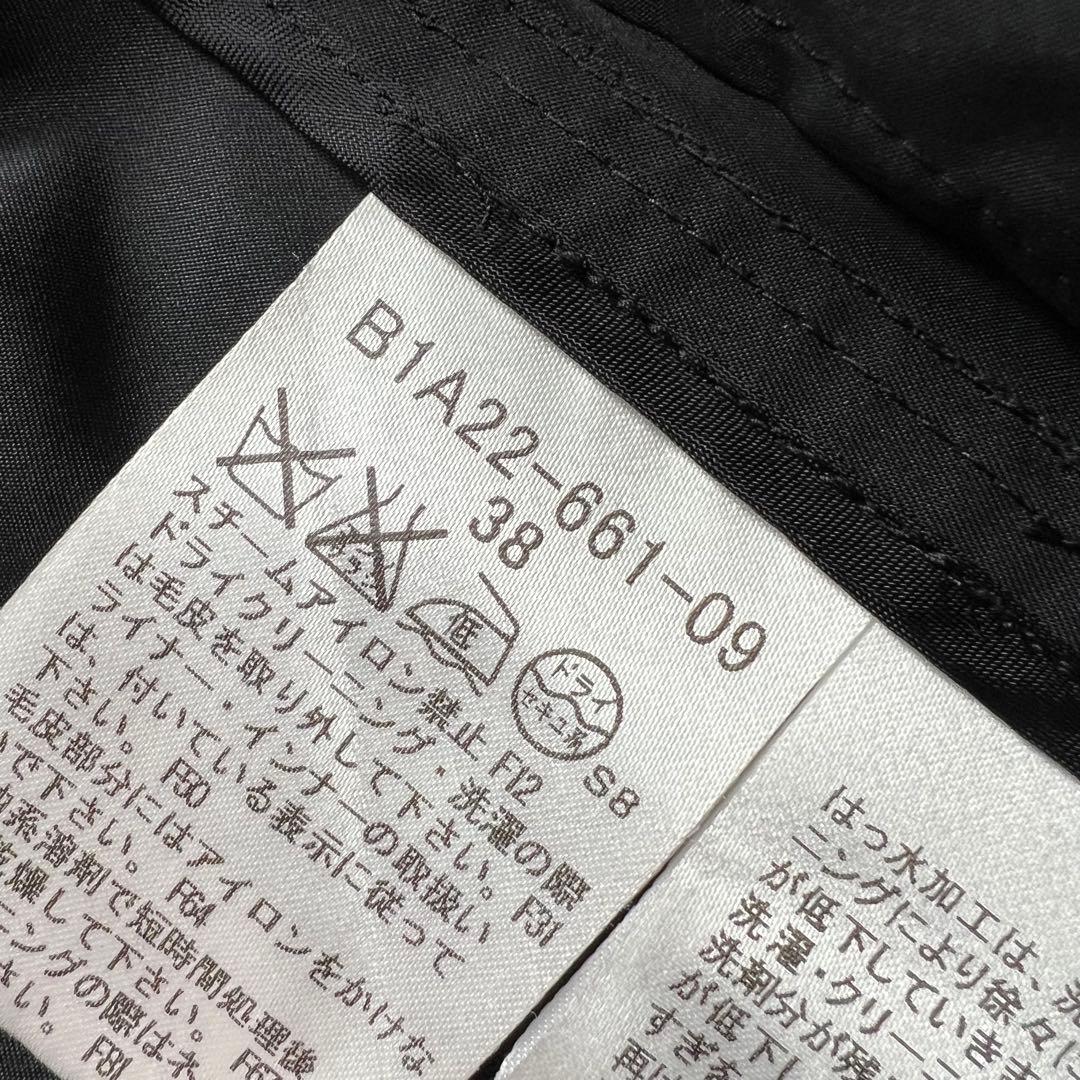 美品♡バーバリーロンドン　5way フォックスファー　ダウンコート　黒　M 38