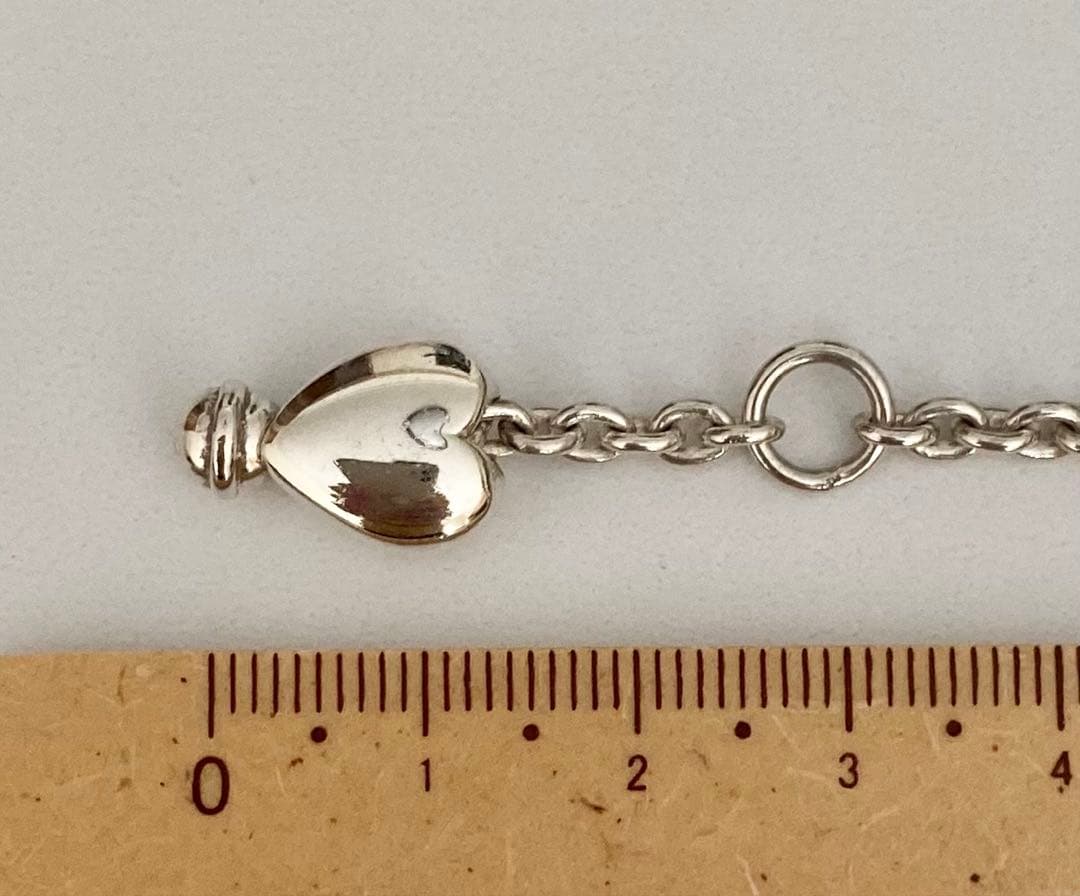 Tiffanyティファニー　チェーンブレスレット ハートモチーフSV925 美品