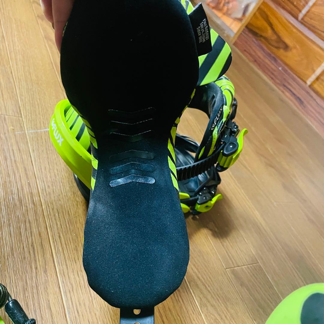 【限定色】FLUX DS スノーボード ビンディング ブラック/グリーン S