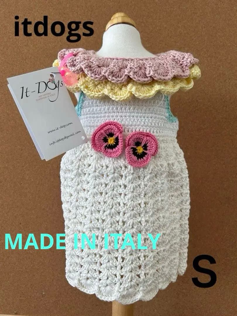 itdogs お花のニットトップス Sサイズ