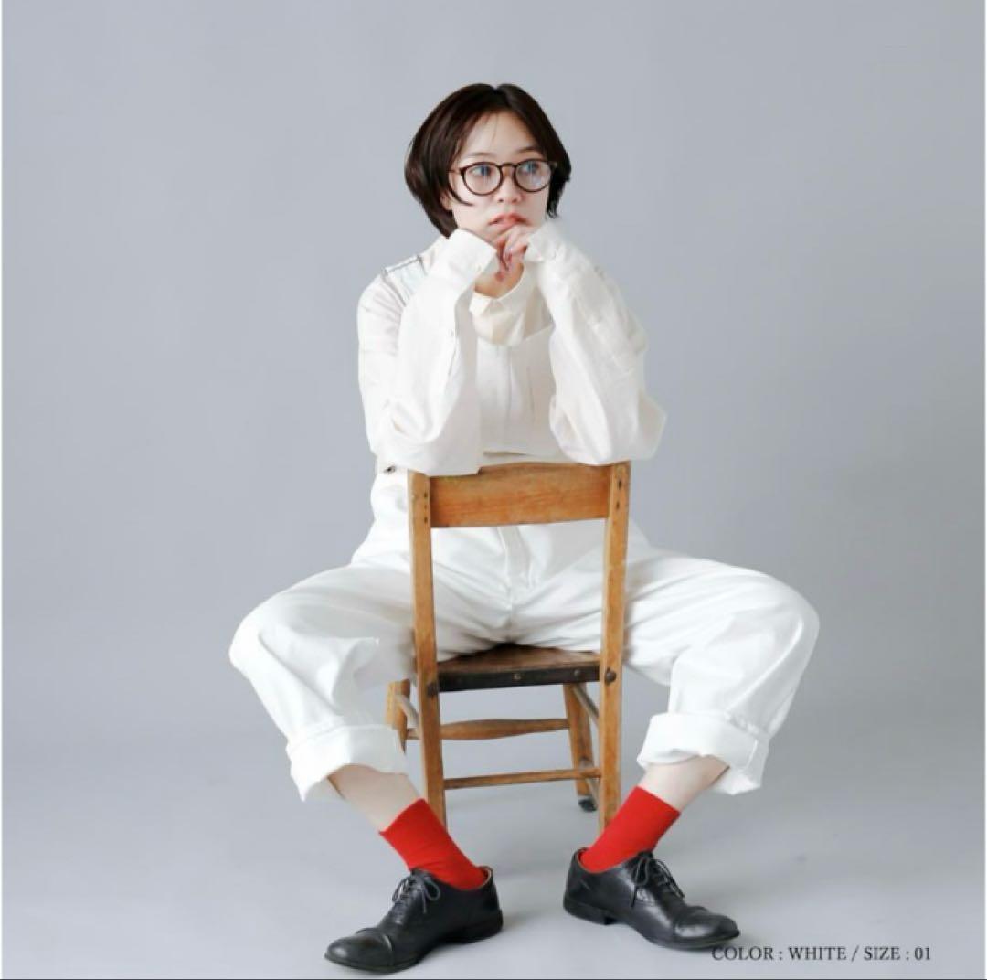 LENO 真っ白可愛いホワイトデニムサロペットオーバーオール　サイズ3