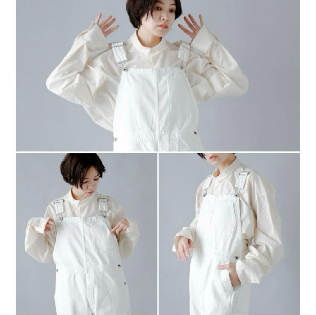 LENO 真っ白可愛いホワイトデニムサロペットオーバーオール　サイズ3