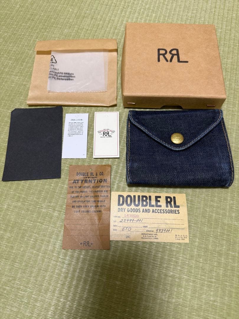 RRL インディゴ デニム ウォレット 財布　ラルフローレン