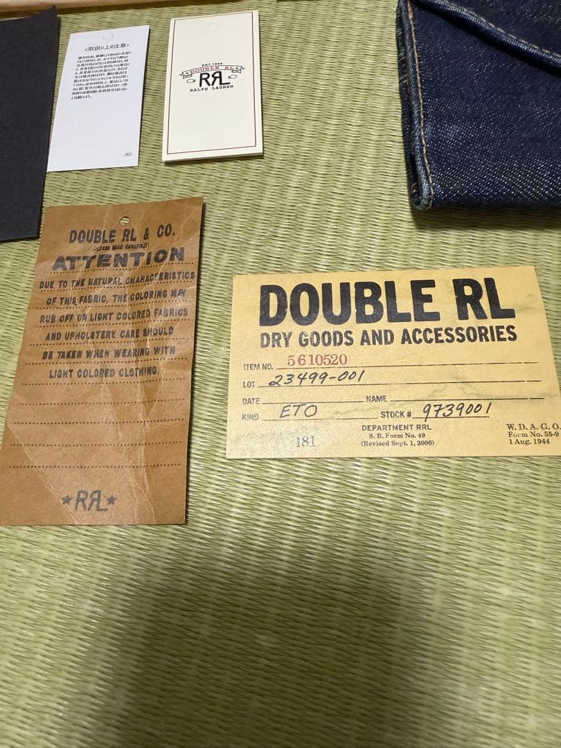 RRL インディゴ デニム ウォレット 財布　ラルフローレン