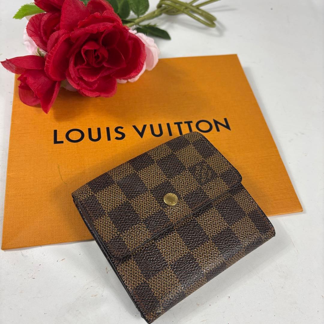 ルイヴィトン ダミエ ポルトモネ ビエ カルトクレディ Wホック 折り財布